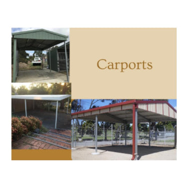 Carports - Gable & Skillion Roofs - All Steel Frame & Cladding